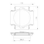 Шторки кашетирующие Arlight LGD-BARNDOORS-R85 (WH) 046761