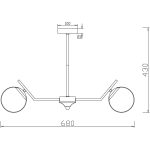 Люстра на штанге Freya Moon FR5173PL-06BS