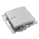 Выключатель 1-клавишный c индикатором Stekker Катрин 39577