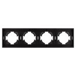 Рамка пластиковая на 4 поста Arlight FRM-TENDO-PL-4-BK 053848