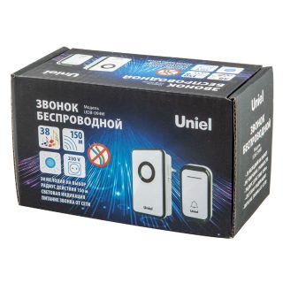 Беспроводной звонок Uniel UDB-094W-R1T1-38S-BL/WH UL-00011365