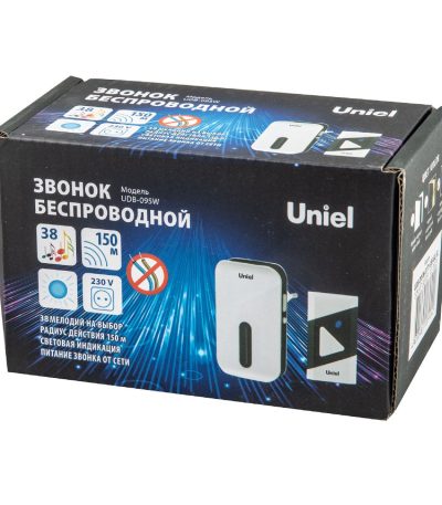 Беспроводной звонок Uniel UDB-095W-R1T1-38S-BL/GL UL-00011370