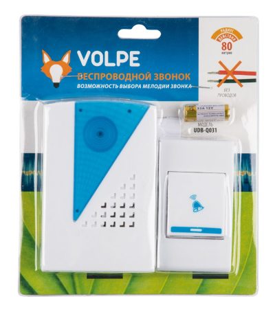 Беспроводной звонок Volpe UDB-Q031 W-R1T1-32S-100M-WH UL-00010593