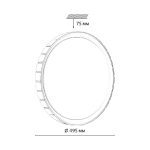 Потолочный светильник Sonex Kupi silver 7696/EL