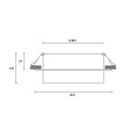 Встраиваемый светильник Hesby Lighting Nimbus HSBL_0128