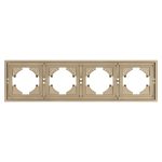 Рамка пластиковая на 4 поста Arlight FRM-TENDO-SFPL-4-GD 054663