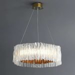 Подвесная люстра DeLight Collection Accordeon 10310P-780 white/gold