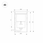 Грунтовый светильник Arlight ART-GROUND-ZOOM-R80-8W Day4000 051697