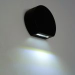 Уличный настенный светильник Feron Дели DH500, 6W, 55Lm, 3000/4000/6400К, черный