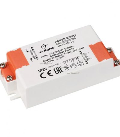 Блок питания Arlight ARJ-KE24500A (12W, 500mA, PFC) 024951