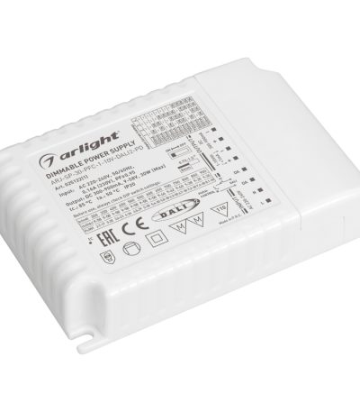 Блок питания Arlight ARJ-SP-30-PFC-1-10V-DALI2-PD (30W, 300-900mA) 025122(1)