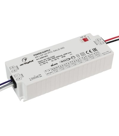 Блок питания Arlight ARJ-SP-40-PFC-DALI2-INS (40W, 9-48V, 0.5-0.85A) 030910(1)