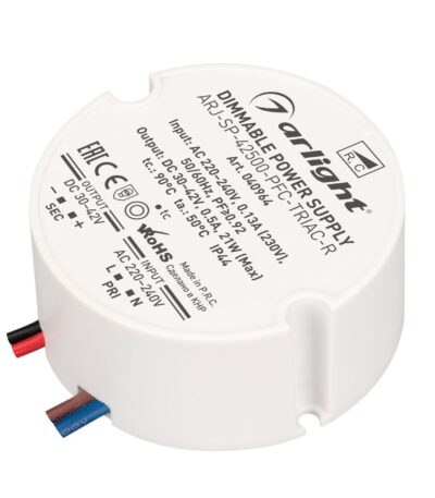 Блок питания Arlight ARJ-SP-42500-PFC-TRIAC-R (21W, 30-42V, 500mA) 040964