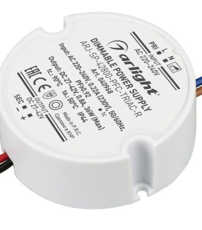 Блок питания Arlight ARJ-SP-42800-PFC-TRIAC-R (36W, 27-42V, 800mA) 040968