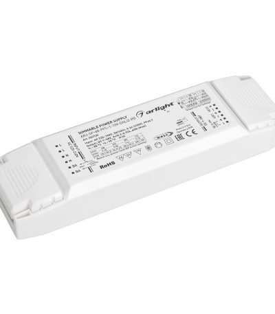 Блок питания Arlight ARJ-SP-60-PFC-1-10V-DALI2-PD (60W, 9-58V, 2x0.3-0.9A, IP20) 033730