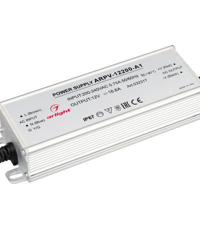 Блок питания Arlight ARPV-12200-A1 (12V, 16.6A, 200W) 032317