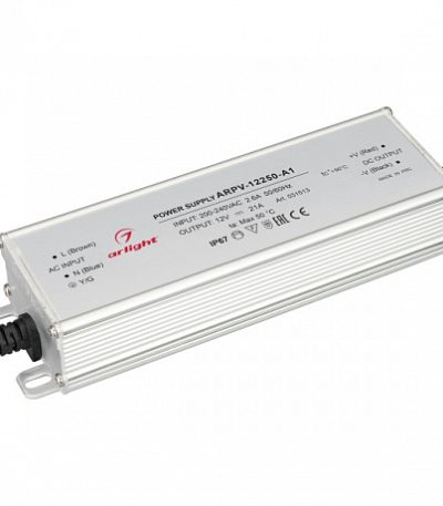 Блок питания Arlight ARPV-12250-A1 12V 252W IP67 21A 031513