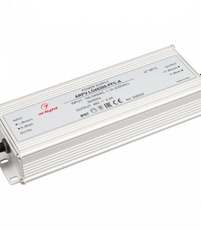Блок питания Arlight ARPV-LG48200-PFC-A 48V 200W IP67 4,2A 030033