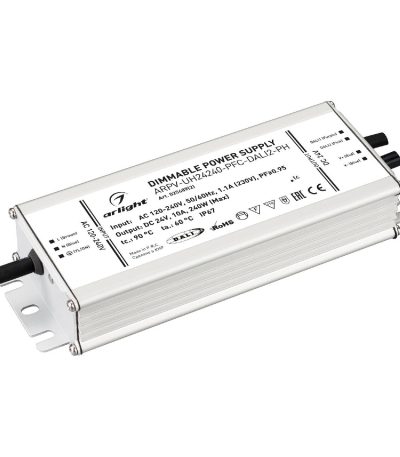 Блок питания Arlight ARPV-UH24240-PFC-DALI2-PH (24V, 10.0A, 240W, IP67) 025689(2)