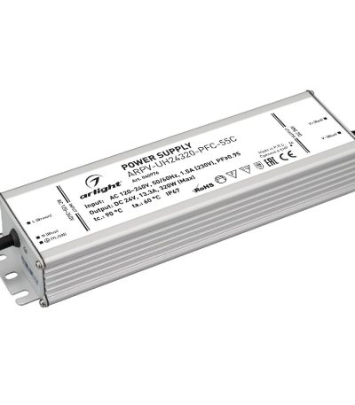 Блок питания Arlight ARPV-UH24320-PFC-55C (24V, 13.3A, 320W, IP67) 040976