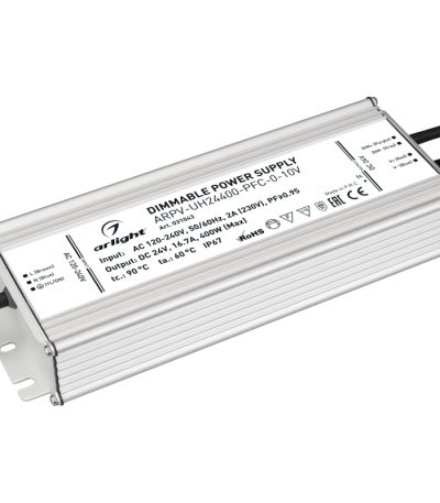 Блок питания Arlight ARPV-UH24400-PFC-0-10V (24V, 16.7A, 400W) 031043