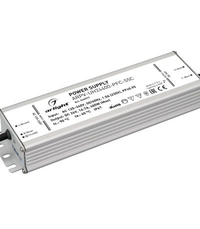 Блок питания Arlight ARPV-UH24400-PFC-55C (24V, 16.7A, 400W, IP67) 040977