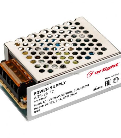 Блок питания Arlight ARS-25-12 (12V, 2.1A, 25W) 026681