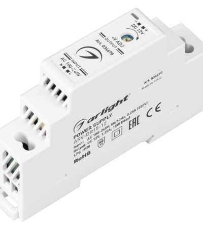 Блок питания Arlight ARV-DR15-12 (12V, 1.25A, 15W) 034670