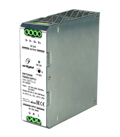 Блок питания Arlight ARV-DRP75-24 (24V, 3.15A, 75W) 040232