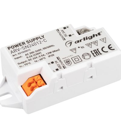 Блок питания Arlight ARV-SN24012-C (24V, 0.5A, 12W) 021020(1)