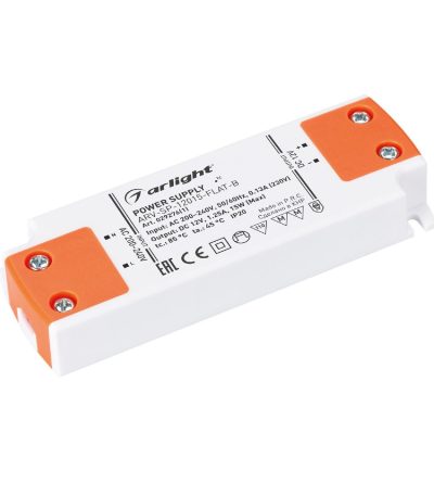 Блок питания Arlight ARV-SP-12015-FLAT-B (12V, 1.25A, 15W) 029276(1)