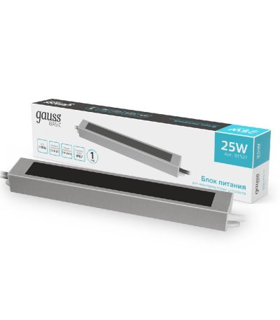 Блок питания Gauss Basic 25Вт DC12 IP67 BT521