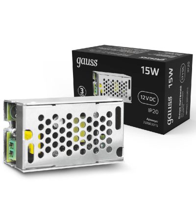 Блок питания Gauss Led Strip PS 12V 15W IP20 2A 202003015