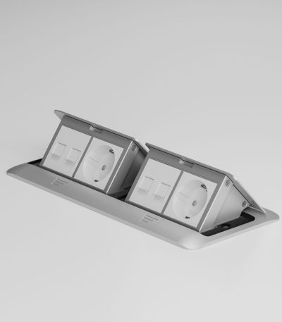 Выдвижной блок (Лючок для пола) Werkel Slot 8 модулей 4690389211737 W8078065 a069367