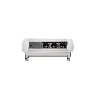 Блок розеток MX-117 (3 секции, 2 USB и RJ-45) Mebax 00-00001184