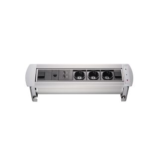 Блок розеток МХ-107 (3 секции, 2 USB и RJ-45) Mebax 00-00001185