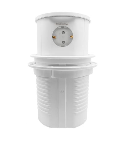 Блок розеток LK-PRF (3 секции полуавтоматический 1 USB + 1 type-C беспроводная зарядка) Mebax 00-00002872