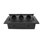 Блок розеток MX-226 (J) (3 секции полуавтоматический с кабелем питания) Mebax 00-00002878