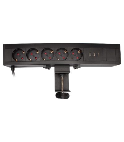 Блок розеток LE4 (5 секции 2 USB + 1 type-C беспроводная зарядка) Mebax 00-00002875