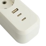 Удлинитель 3-местный с/з с выключателем Stekker Home HM071-31-02 50136