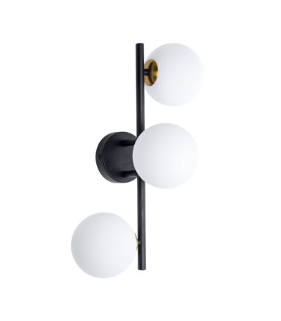 Бра Arte Lamp Gemini A2243PL-3BK
