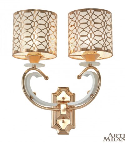 Бра Arte Milano Florentia-1237 301237/2W Wh/Gd