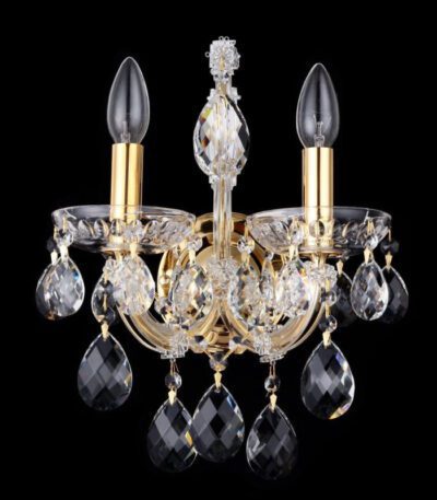Бра Crystal Lux Isabel AP2 Gold/Transparent