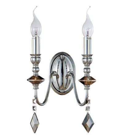 Бра Crystal Lux MERCEDES AP2 CHROME/SMOKE