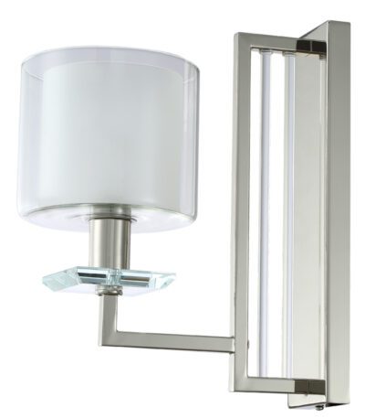 Бра Crystal Lux Nicolas NICOLAS AP1 NICKEL/WHITE