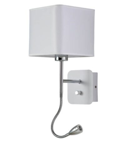 Бра Crystal Lux Paco AP2 Chrome/White