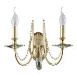 Бра Crystal Lux Victoria AP2 Gold/Amber
