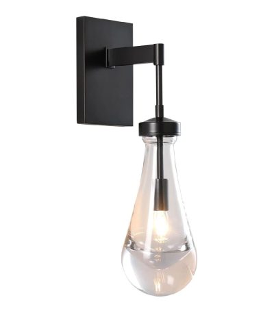 Бра DeLight Collection Raindrop MT9093-1W black brushed gold