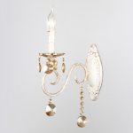 Бра Eurosvet 10104/1 белый с золотом/тонированный хрусталь Strotskis