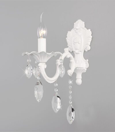 Бра Eurosvet 10108/1 белый/прозрачный хрусталь Strotskis